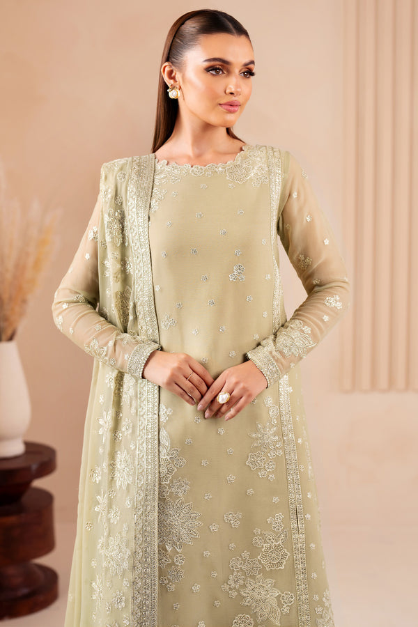 Farasha 3 Piece Custom Stitched Suit - Beige - LB289070