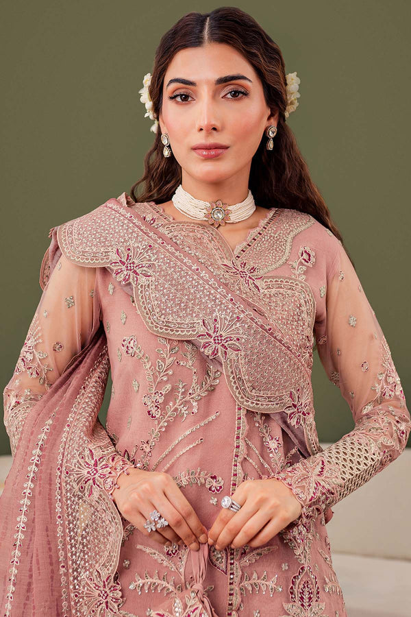 Farasha 3 Piece Custom Stitched Suit - Pink - LB287451