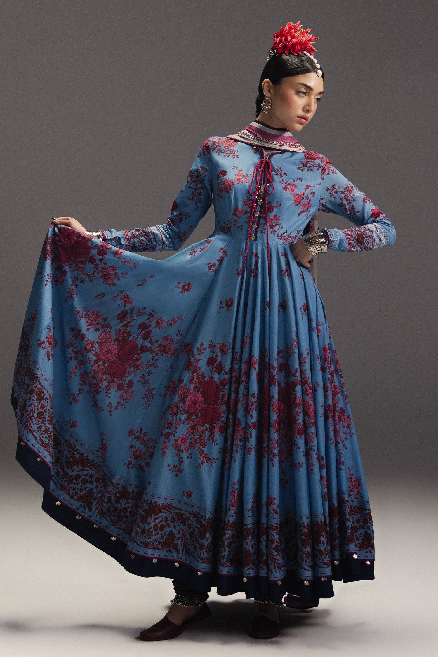 Zara Shahjahan 3 Piece Custom Stitched Suit - Blue - LB31699