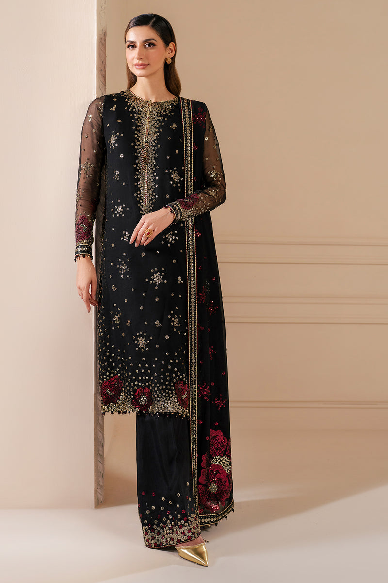 Jazmin 3 Piece Custom Stitched Suit - Black - LB289056