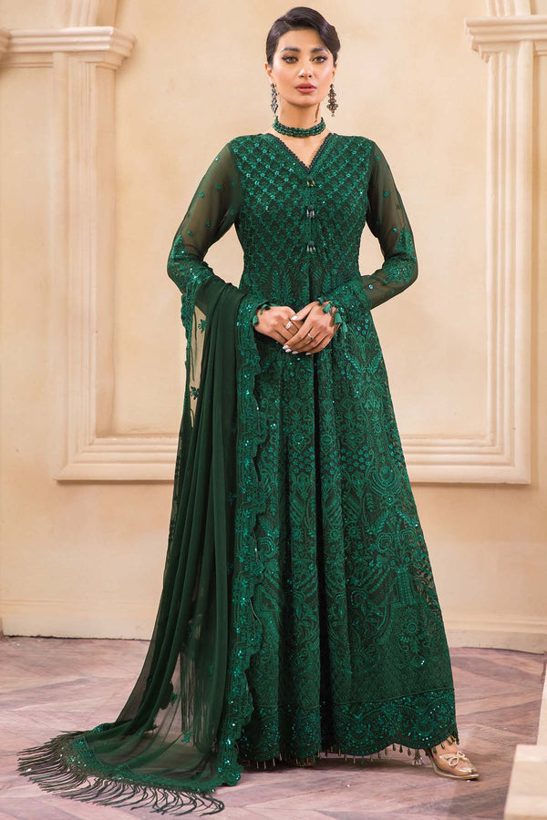 Farasha 3 Piece Custom Stitched Suit - Green - LB287456