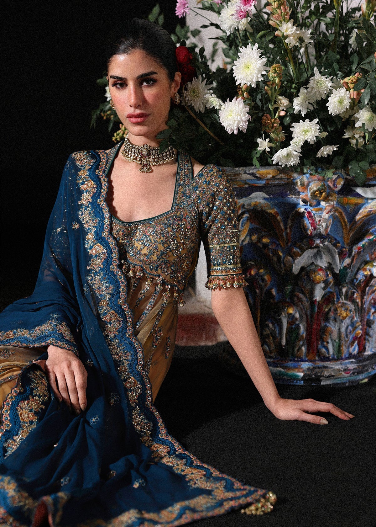 Hussain Rehar 3 Piece Custom Stitched Suit - Butter Yellow - LB31338