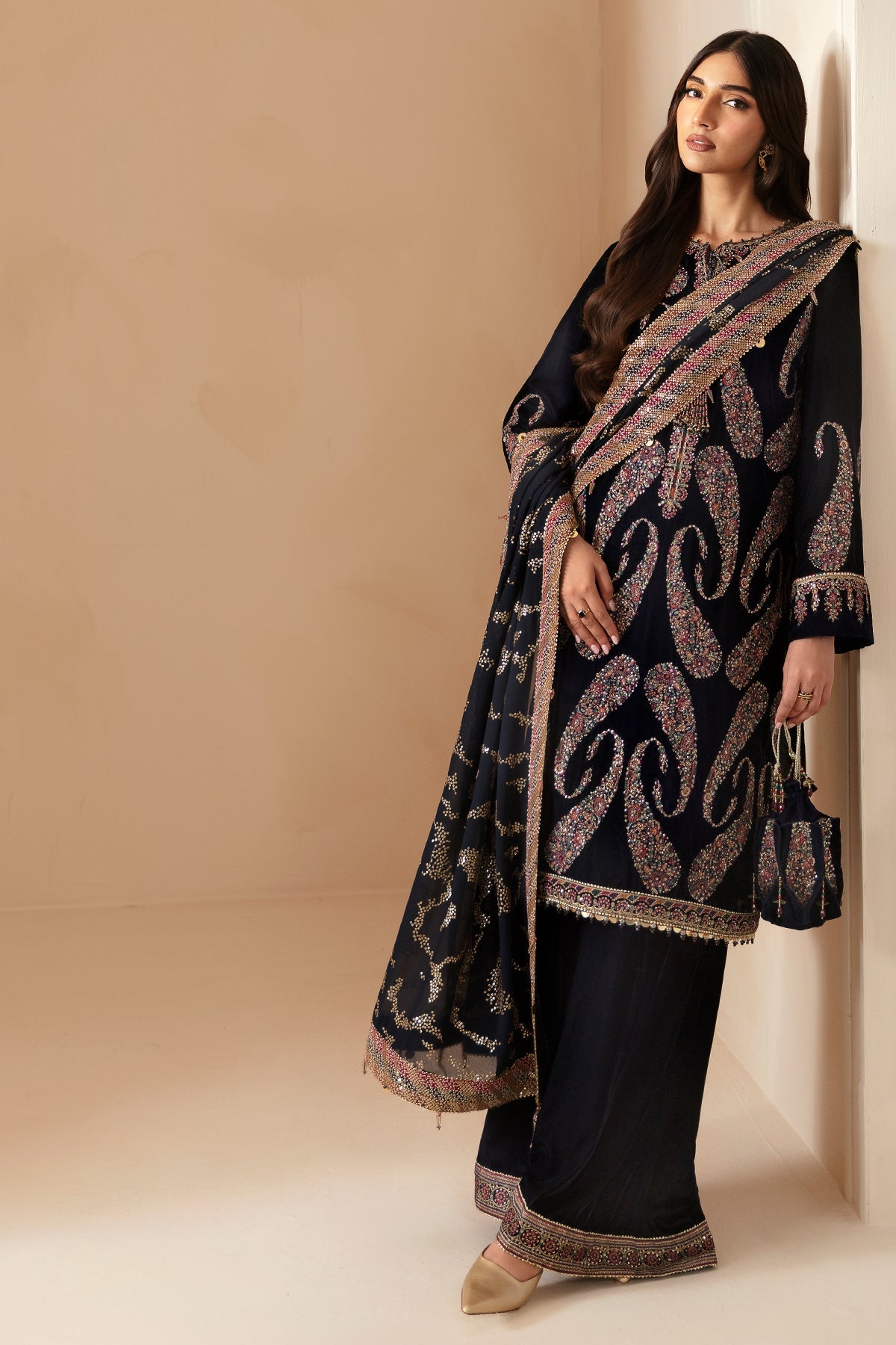 Libasco Jazmin 3 Piece Custom Stitched Suit - Blue - LB288335