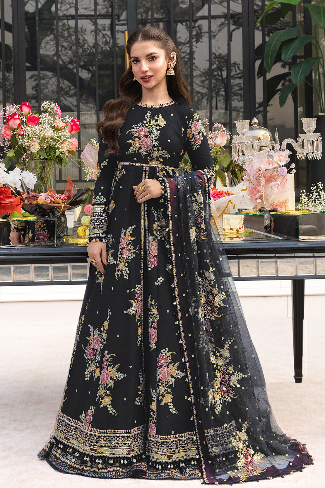 So Kamal 3 Piece Custom Stitched Suit - Black - LB31562