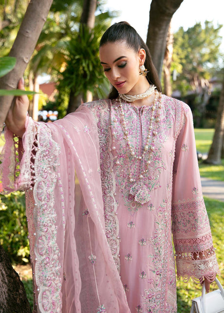 Kanwal Malik 3 Piece Custom Stitched Suit - Pink - LB286398