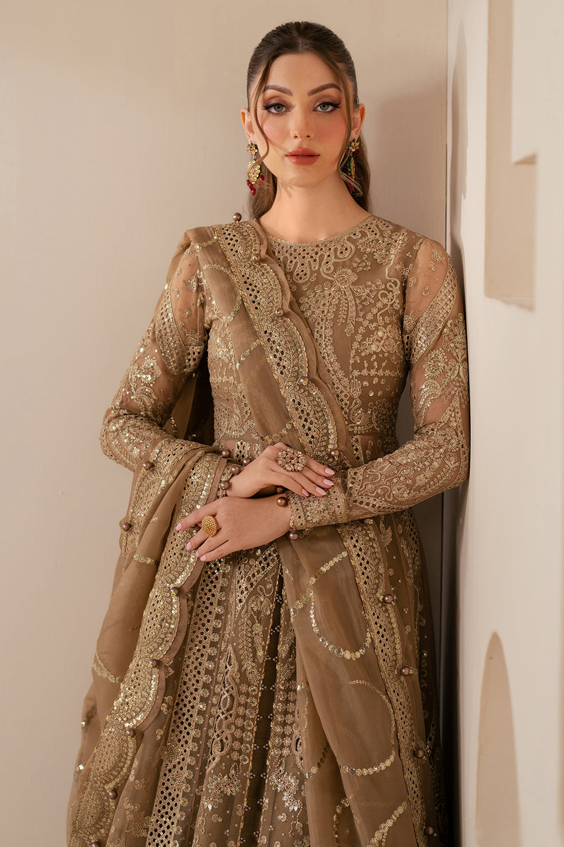 Jazmin 3 Piece Custom Stitched Suit - Beige - LB29026