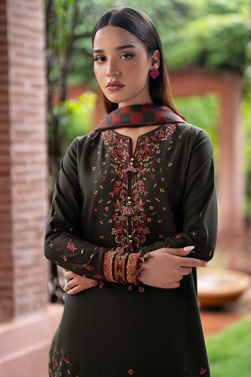 Jazmin 3 Piece Custom Stitched Suit - Brown - LB287939