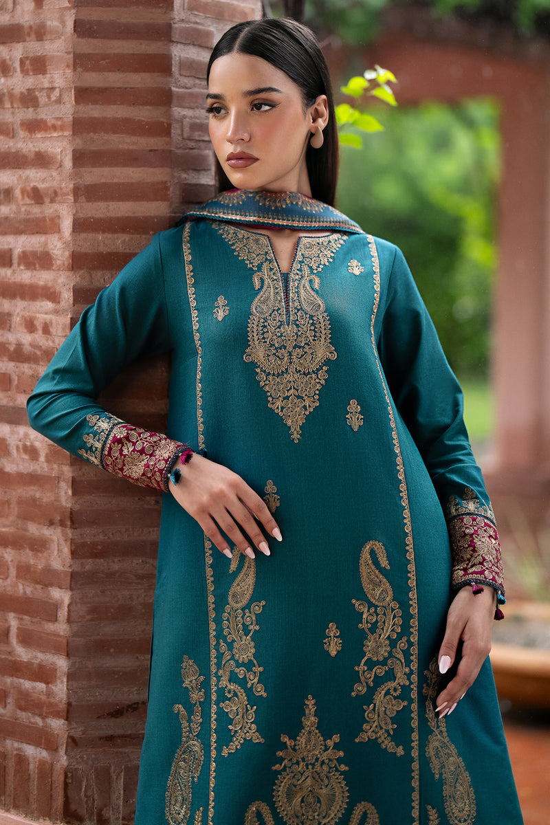 Jazmin 3 Piece Custom Stitched Suit - Blue - LB287937