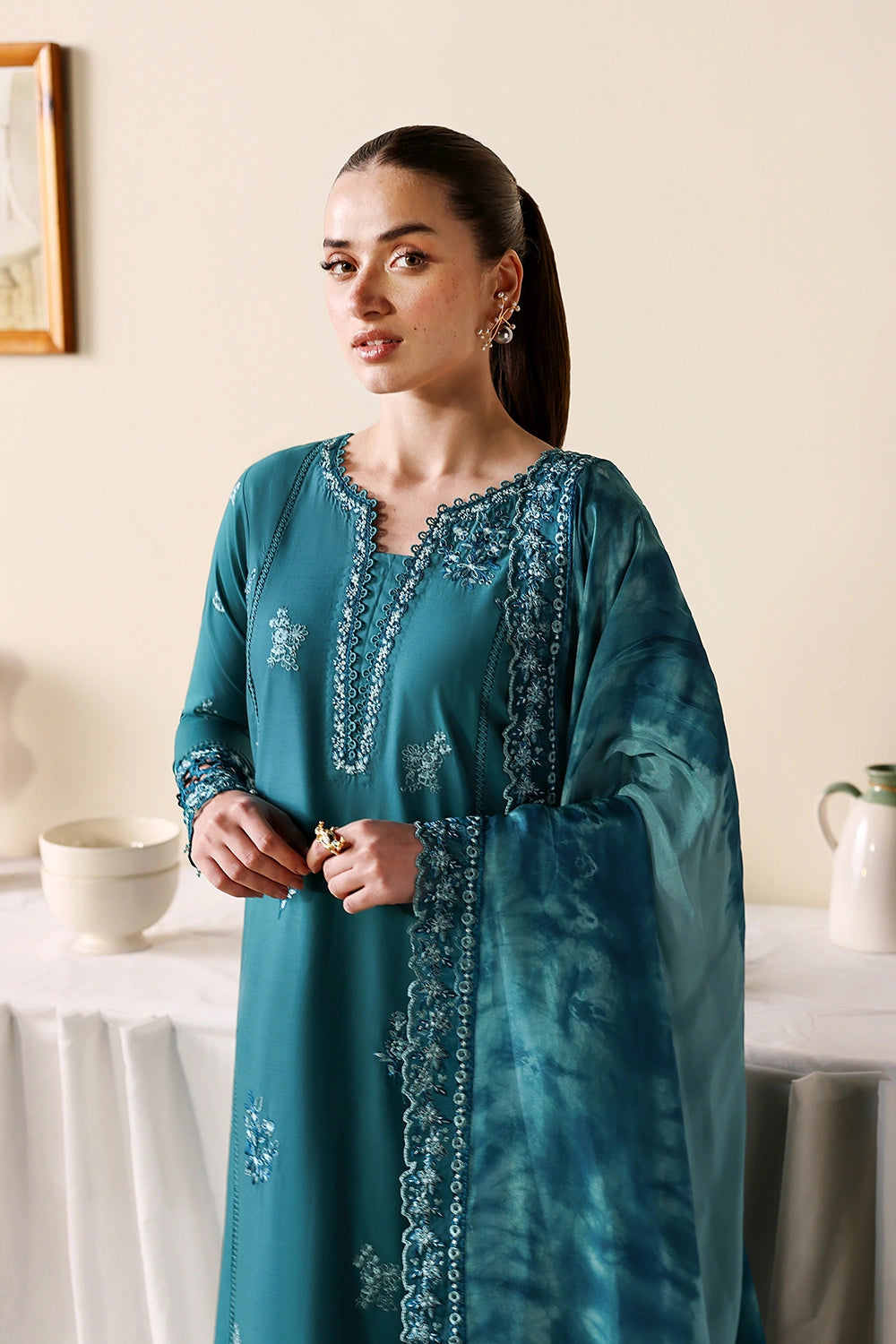 Azure 3 Piece Custom Stitched Suit - Green - LB31572