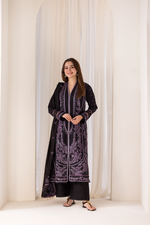 Libasco Sobia Nazir 3 Piece Custom Stitched Suit - Black - LB288908