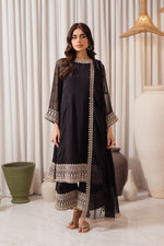 Libasco Azure 3 Piece Custom Stitched Suit - Black - LB288259