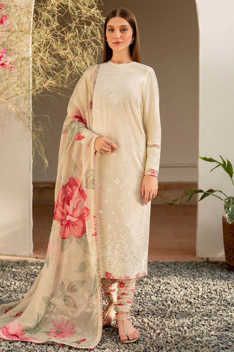 Jazmin 3 Piece Custom Stitched Suit - Beige - LB287321