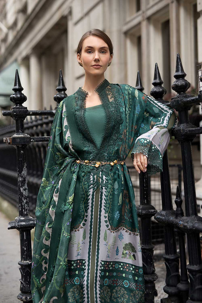 Sobia Nazir 3 Piece Custom Stitched Suit - Green - LB289047