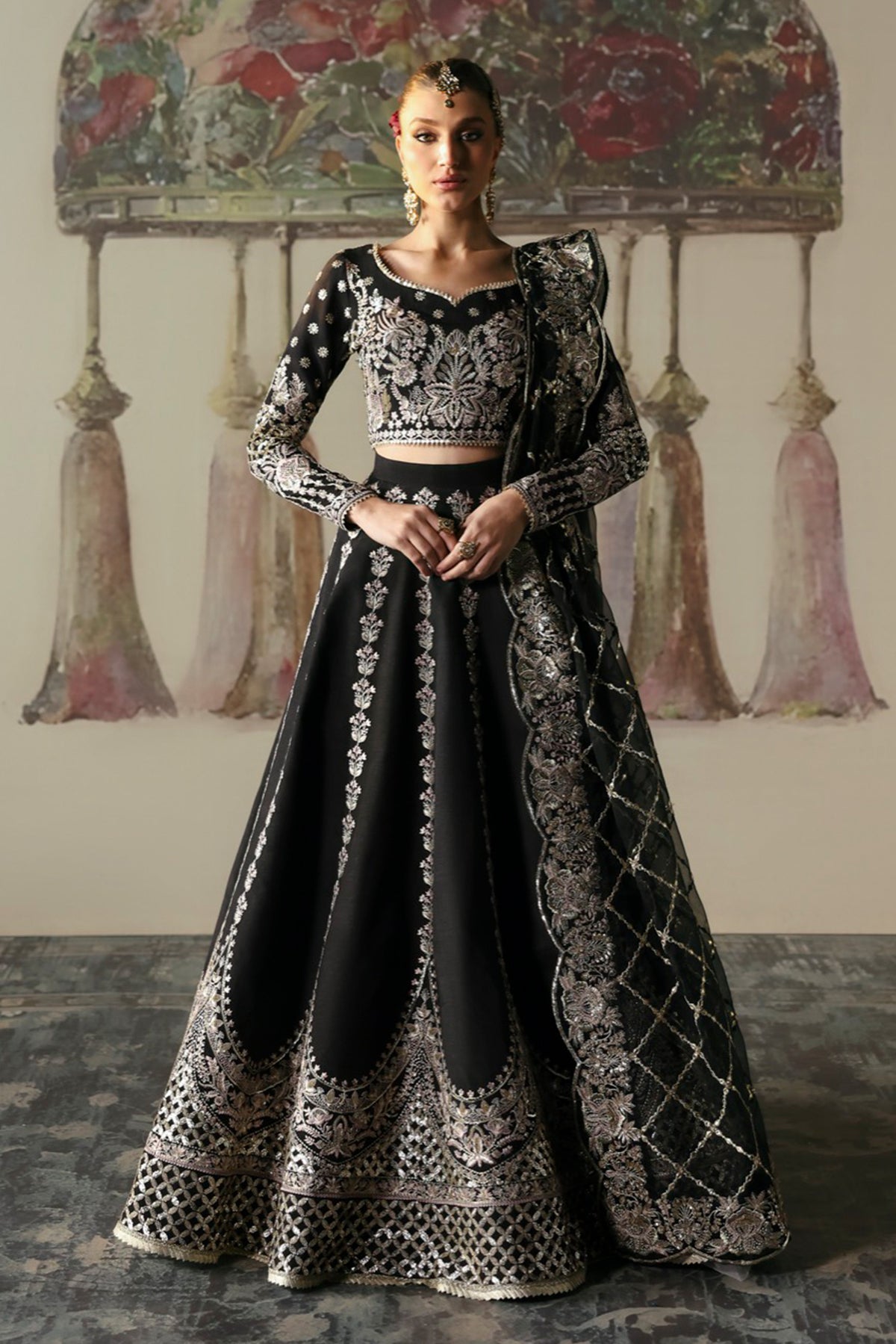 Afrozeh 3 Piece Custom Stitched Suit - Black - LB289274