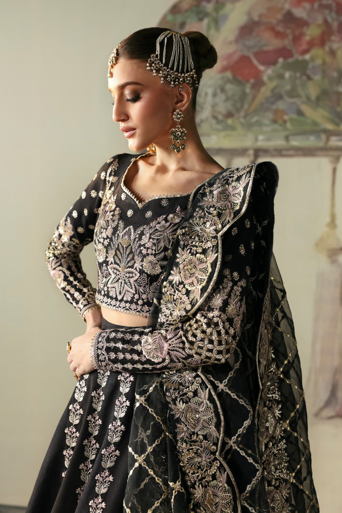 Afrozeh 3 Piece Custom Stitched Suit - Black - LB289274