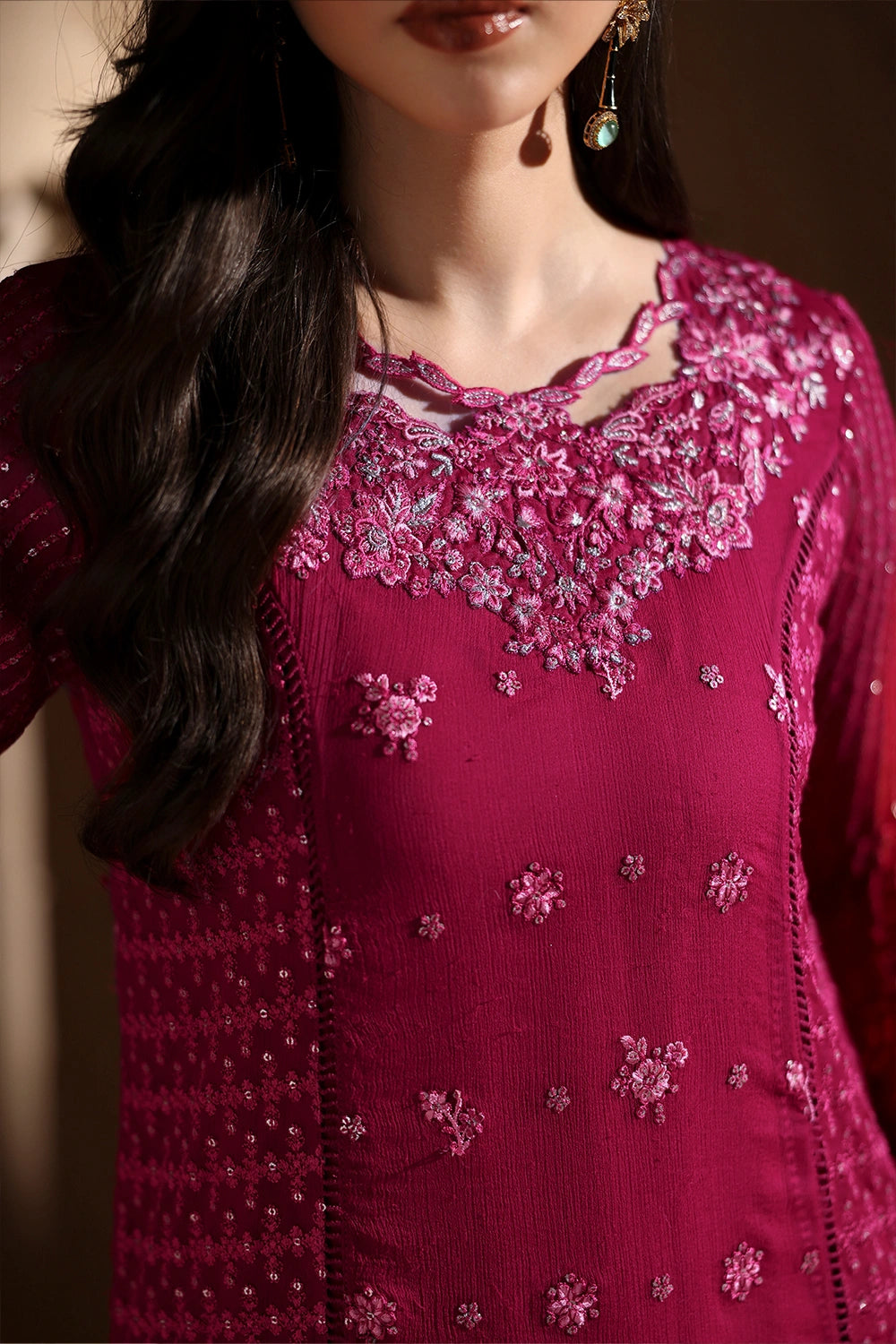 Azure 3 Piece Custom Stitched Suit - Pink - LB31073