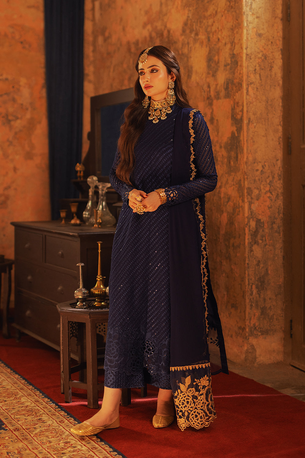 Azure 3 Piece Custom Stitched Suit - Blue - LB286597