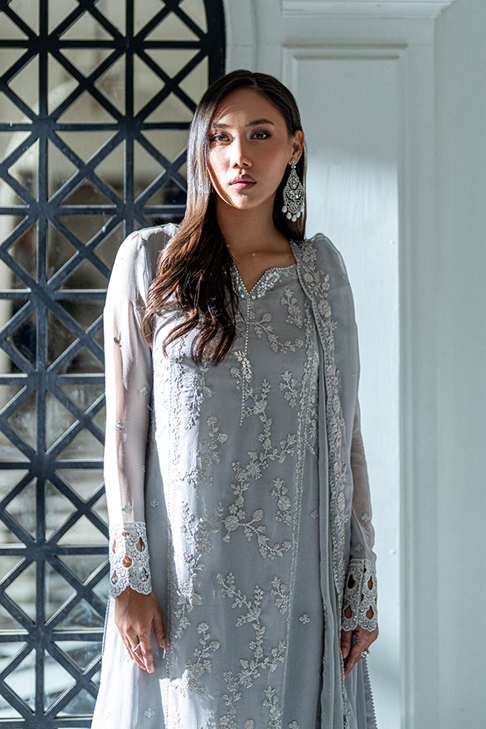 Azure 3 Piece Custom Stitched Suit - Gray - LB29550