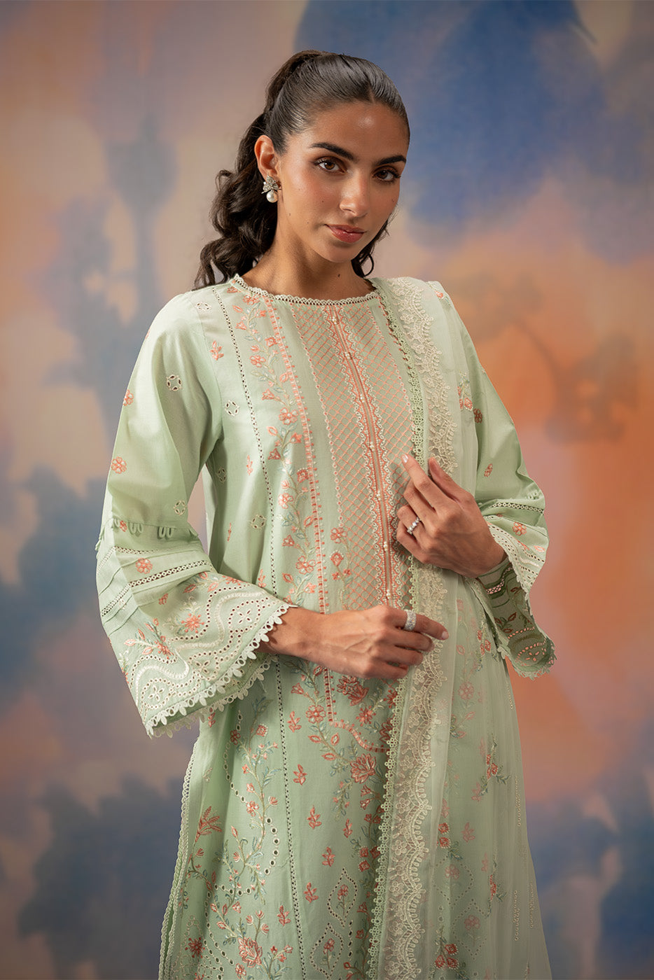 Beechtree 3 Piece Custom Stitched Suit - Green - LB31119