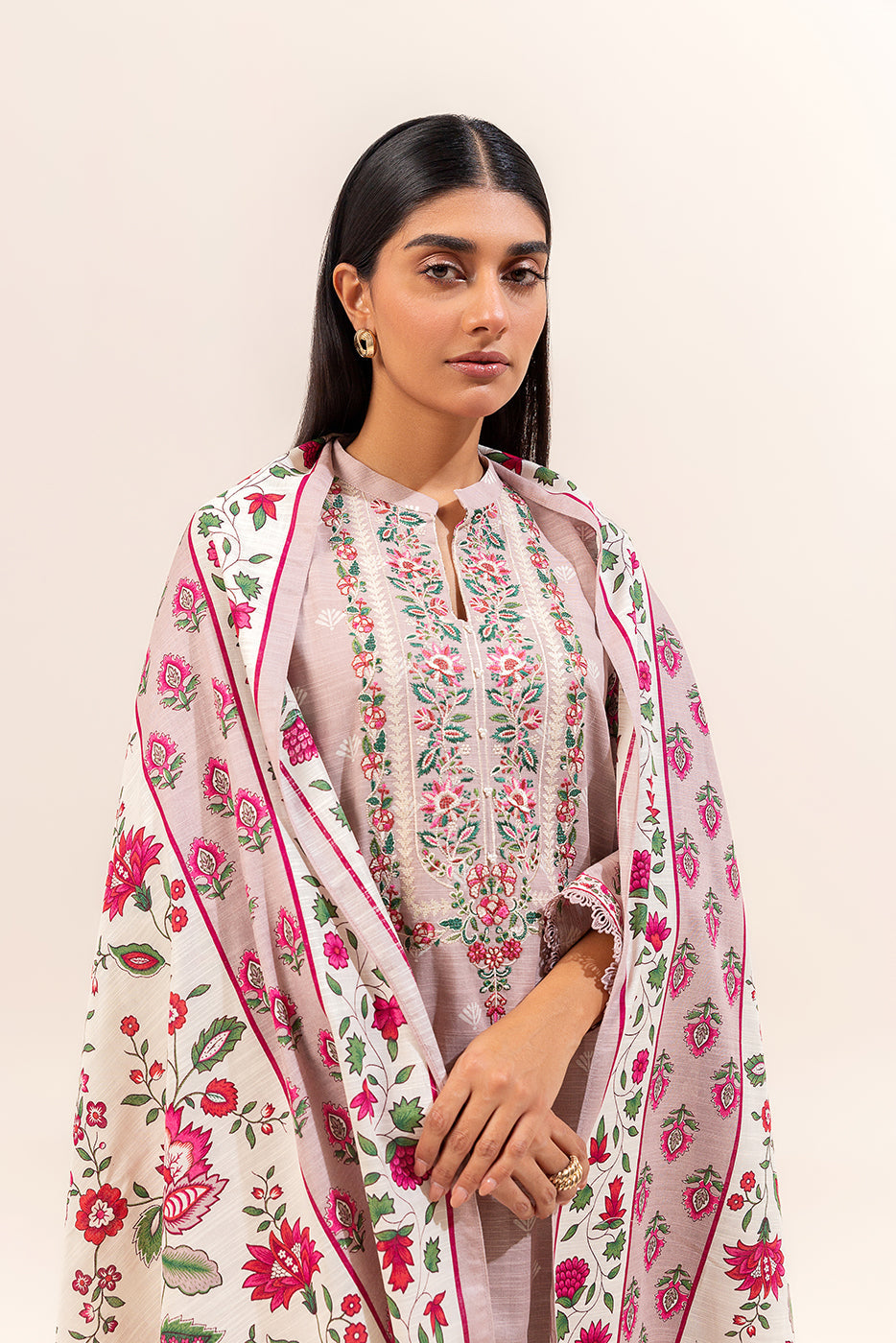 Libasco Beechtree 3 Piece Custom Stitched Suit - Pink - LB288311