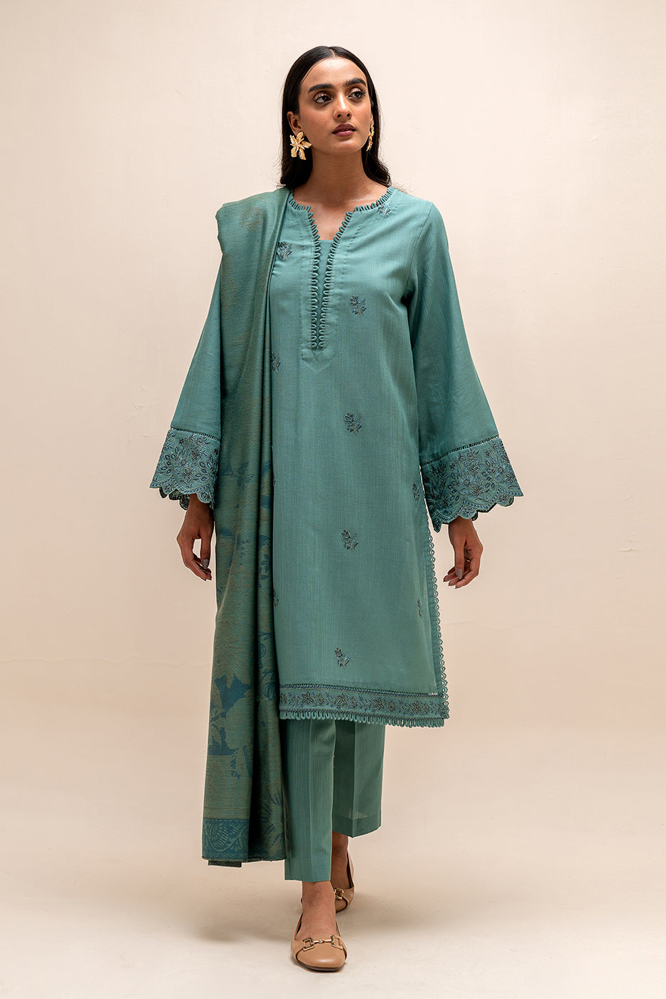 Beechtree 3 Piece Custom Stitched Suit - Green - LB288307