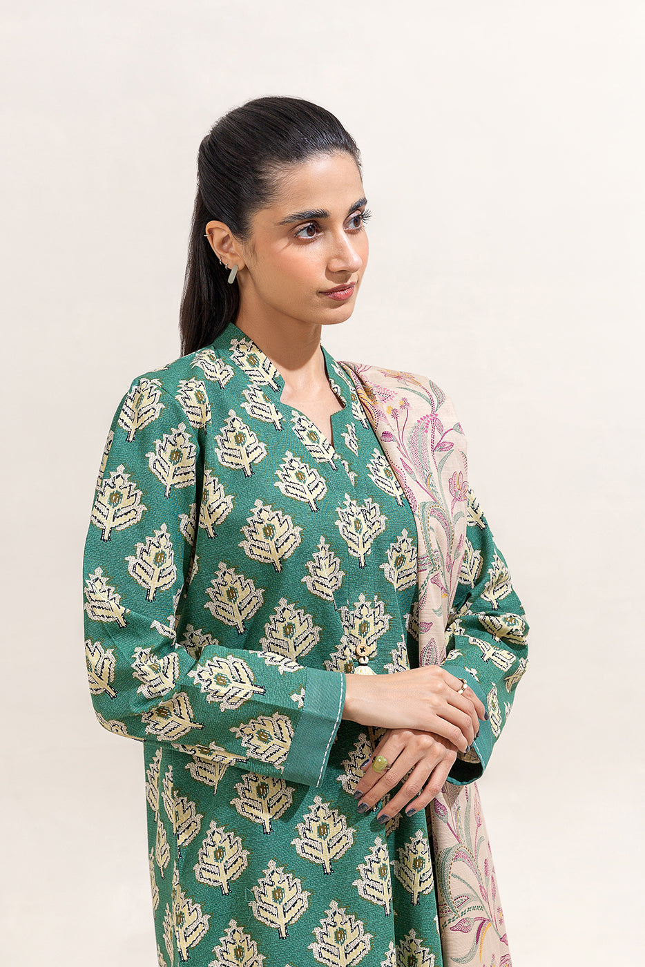 Beechtree 3 Piece Custom Stitched Suit - Green - LB289294