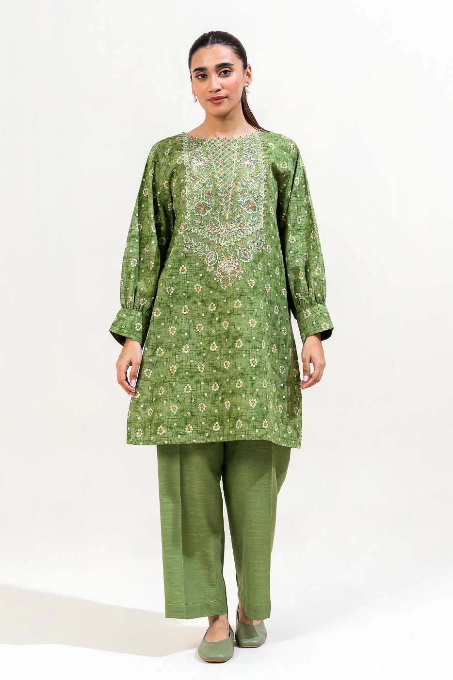 Beechtree 2 Piece Custom Stitched Suit - Green - LB289282