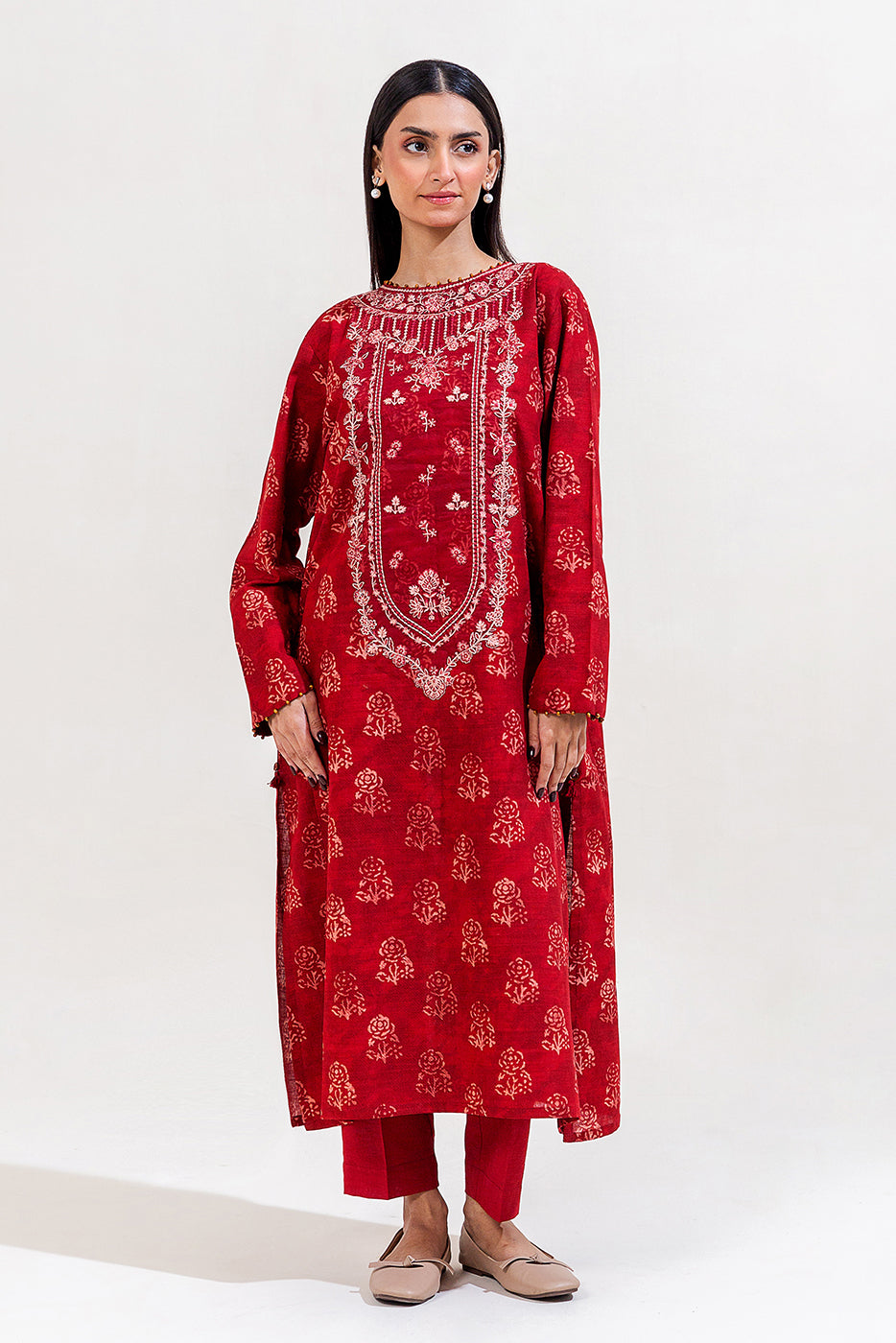 Beechtree 2 Piece Custom Stitched Suit - Red - LB289288