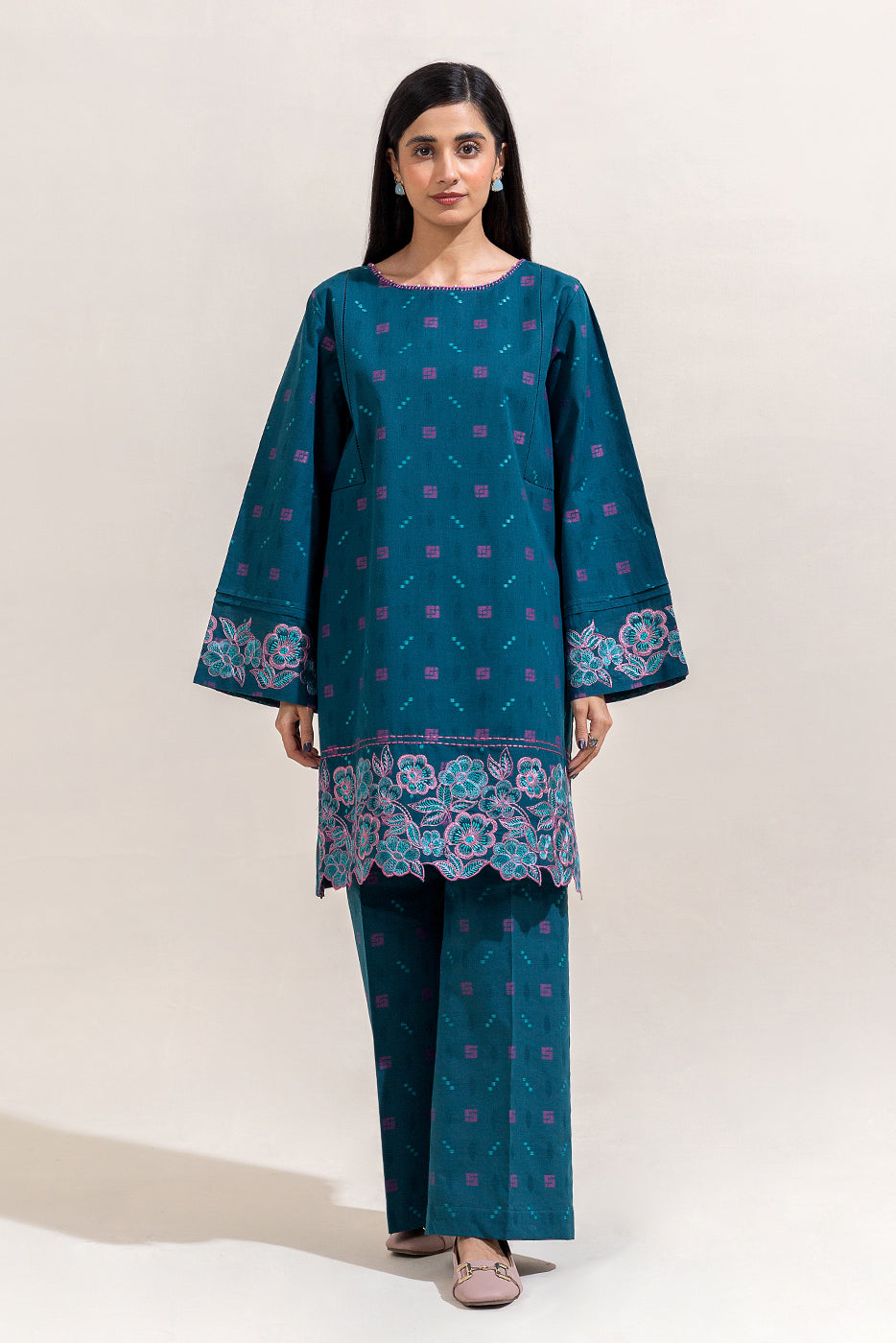 Beechtree 2 Piece Custom Stitched Suit - Teal - LB289292