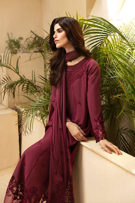 Azure 3 Piece Custom Stitched Suit - Maroon - LB287852