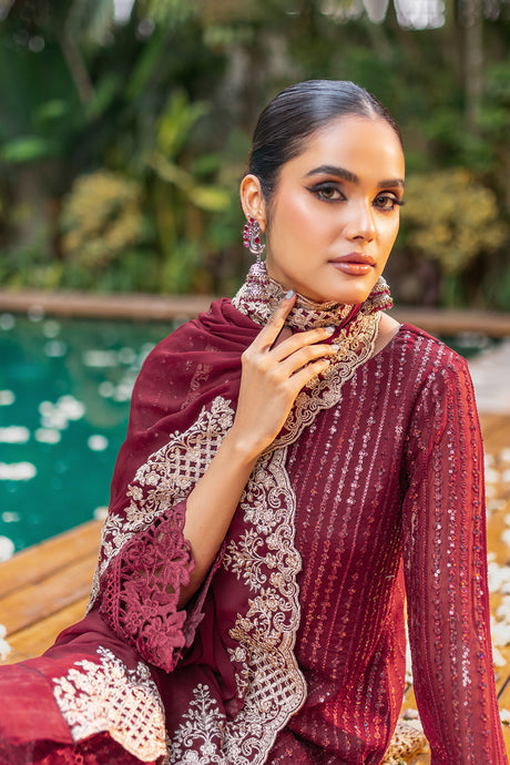 Azure 3 piece Custom Stitched Suit - Maroon - LB285428