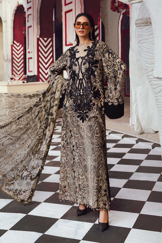 Maria.B 3 Piece Custom Stitched Suit - Black - LB31018