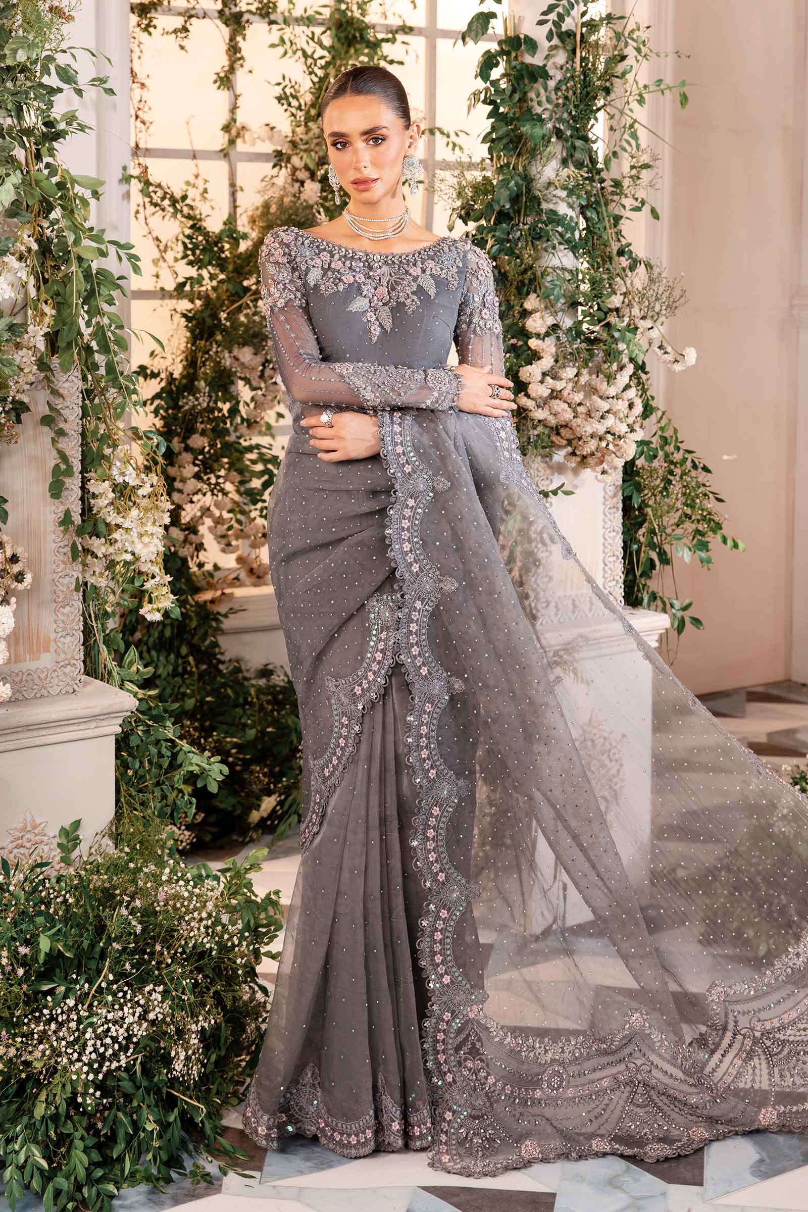 Libasco Maria.B 3 Piece Custom Stitched Suit - Gray - LB288394