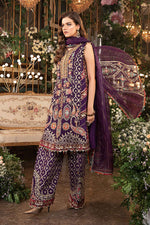 Libasco Maria.B 3 Piece Custom Stitched Suit - Purple - LB288398