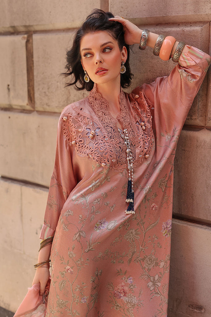 Sobia Nazir 3 Piece Custom Stitched Suit - Pink - LB28365