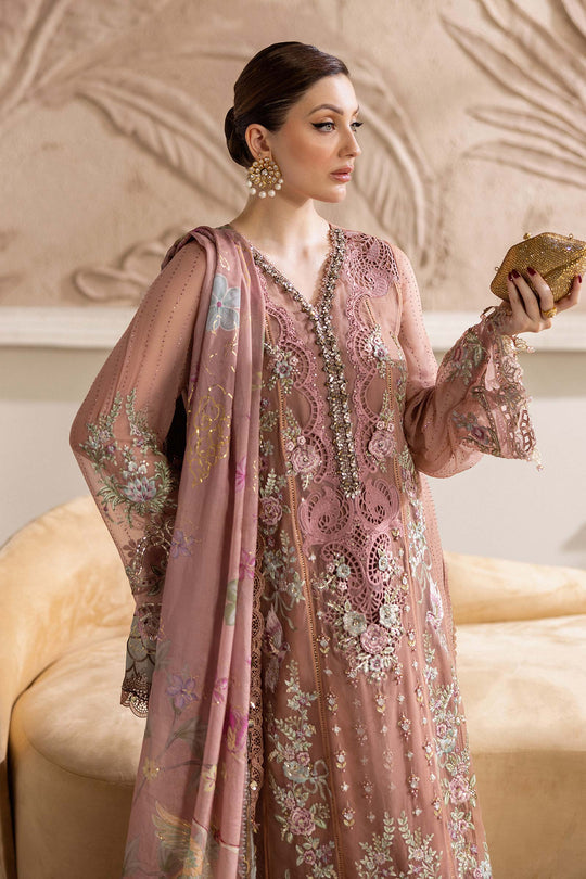 Maria.B 3 Piece Custom Stitched Suit - Pink - LB30927