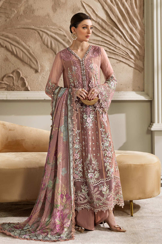 Maria.B 3 Piece Custom Stitched Suit - Pink - LB30927