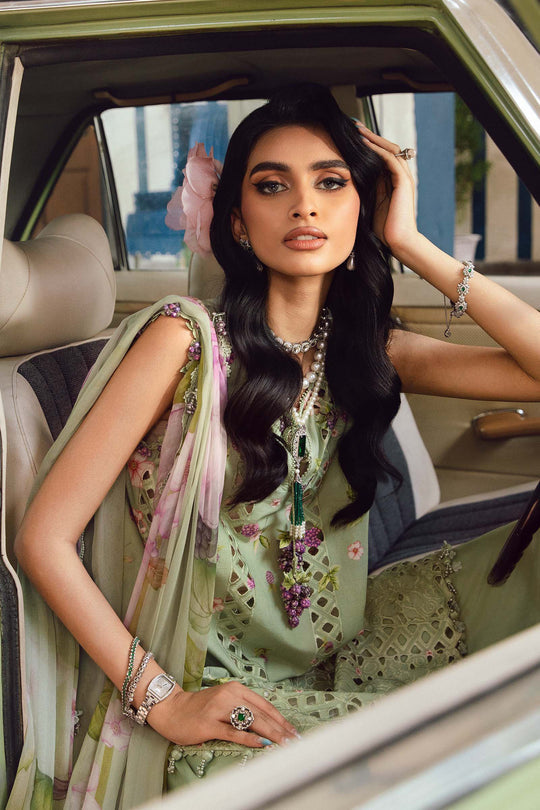Maria.B 3 Piece Custom Stitched Suit - Green - LB31010