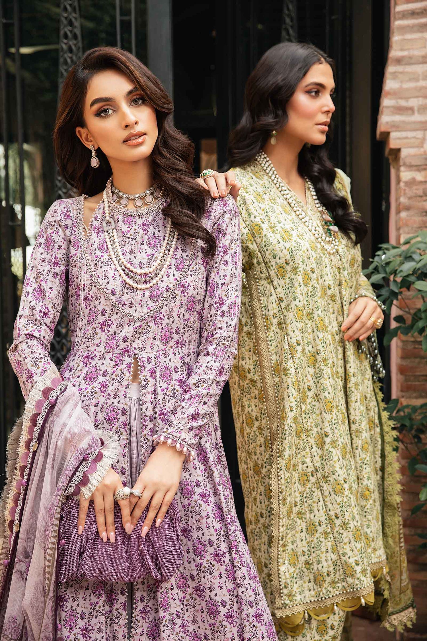 Maria.B 3 Piece Custom Stitched Suit - Purple - LB286806