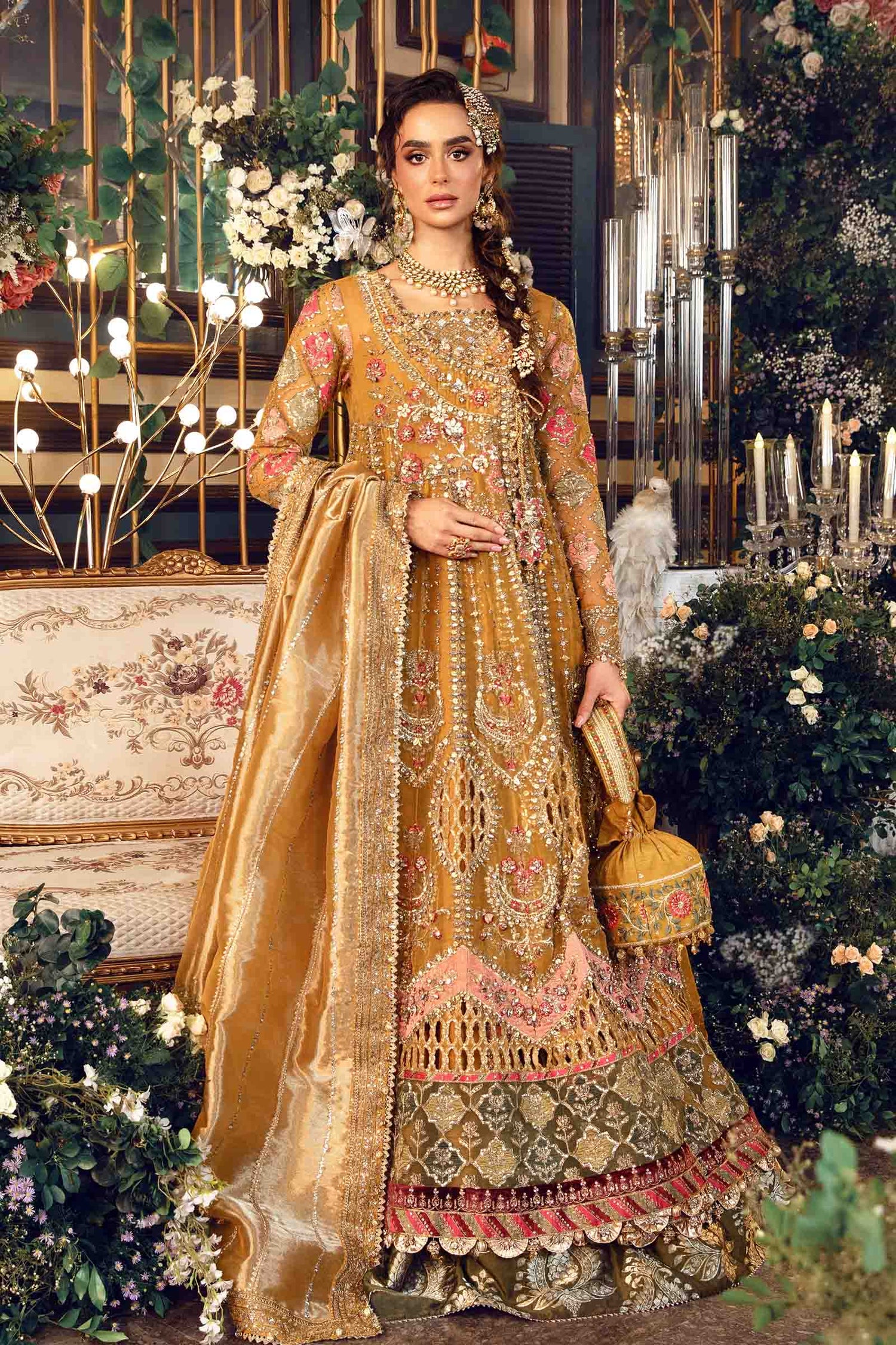 Libasco Maria.B 3 Piece Custom Stitched Suit - Yellow - LB288400