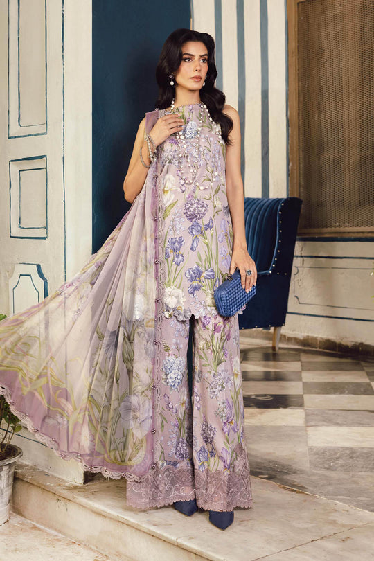 Maria.B 3 Piece Custom Stitched Suit - Pink - LB31013