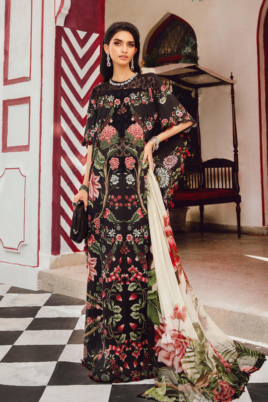 Maria.B 3 Piece Custom Stitched Suit - Black - LB31016
