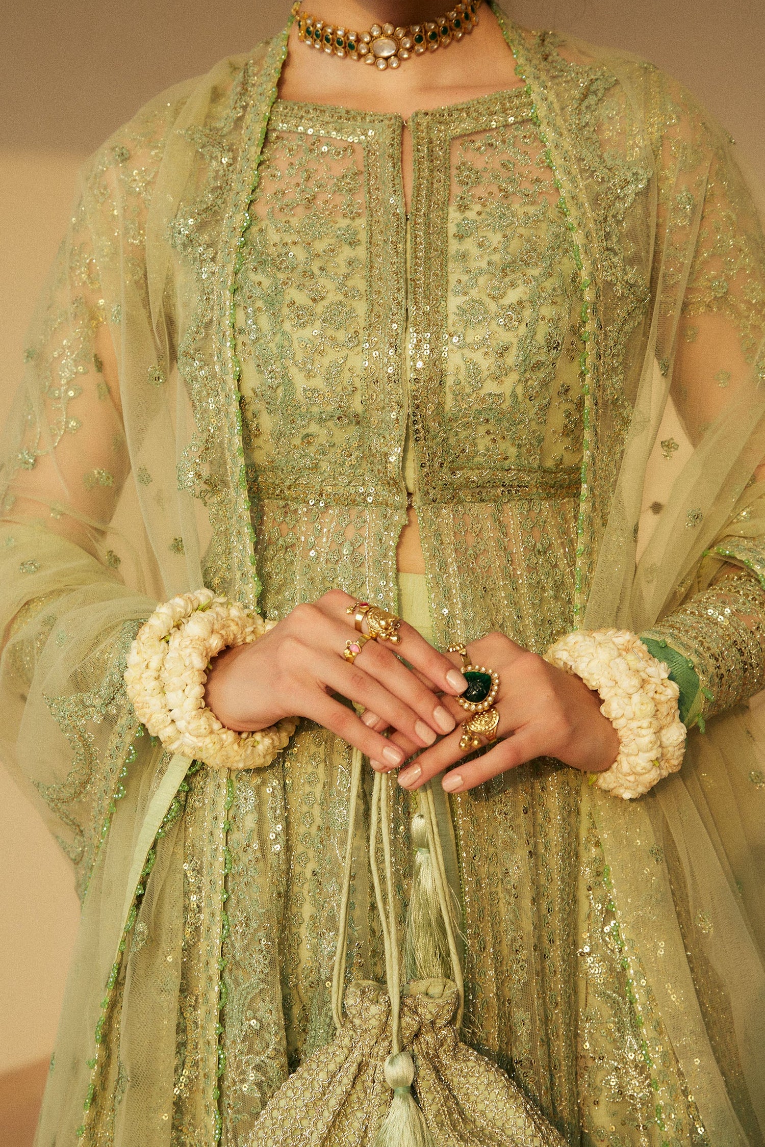 Zara Shahjahan 3 Piece Custom Stitched Suit - Green - LB289141