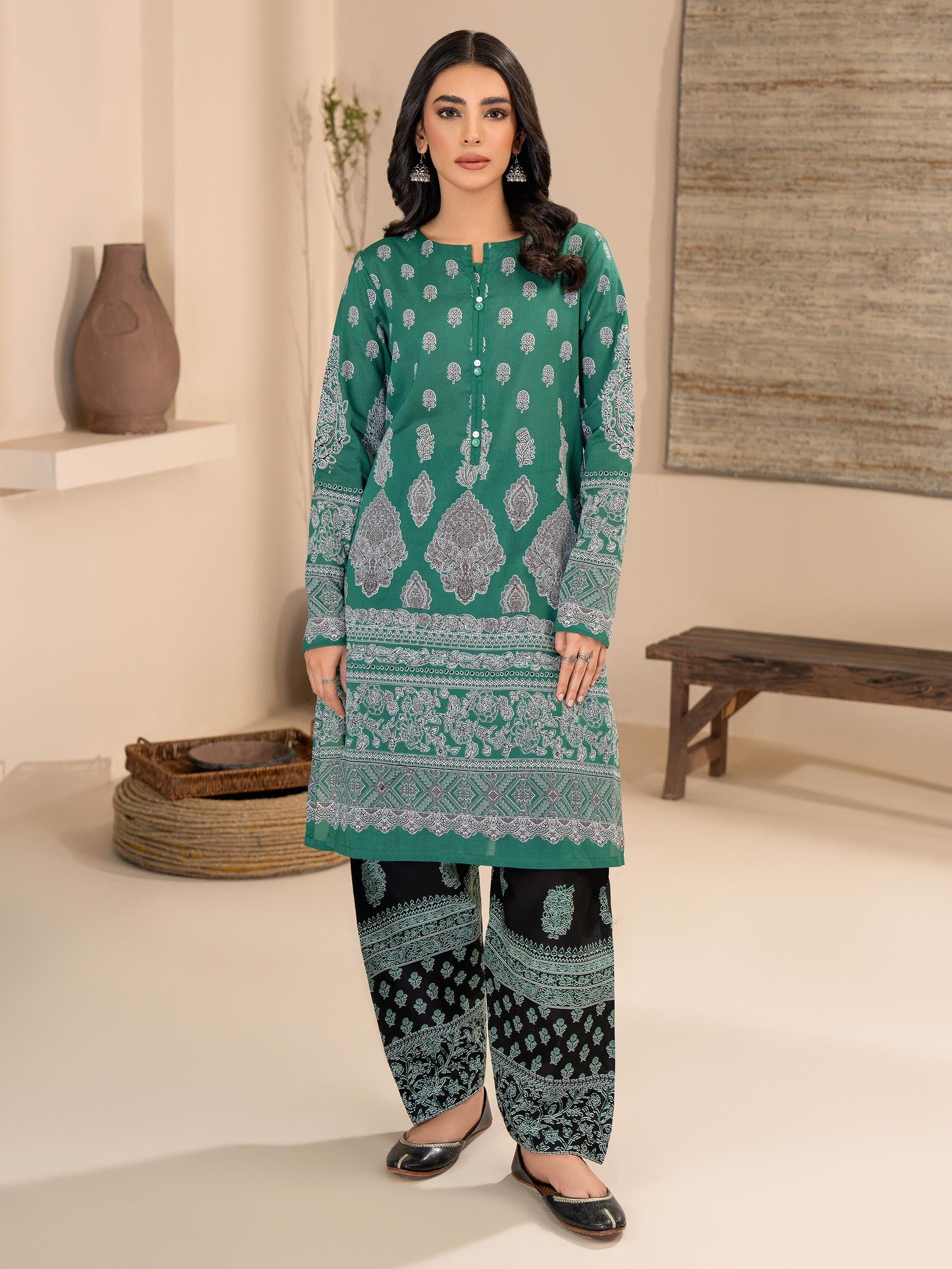 Limelight 2 Piece Custom Stitched Suit - Green - LB29137