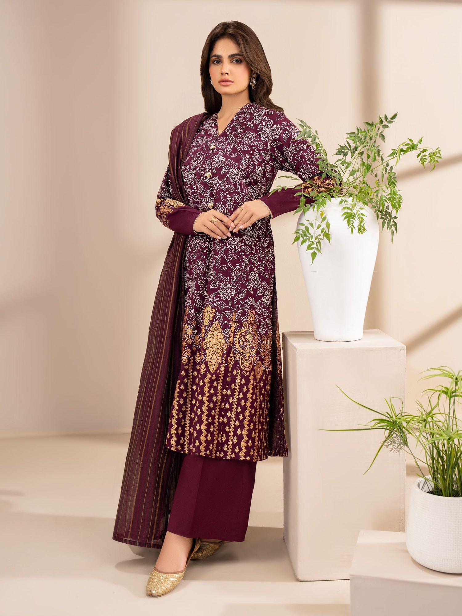 Limelight 3 Piece Custom Stitched Suit - Purple - LB29142