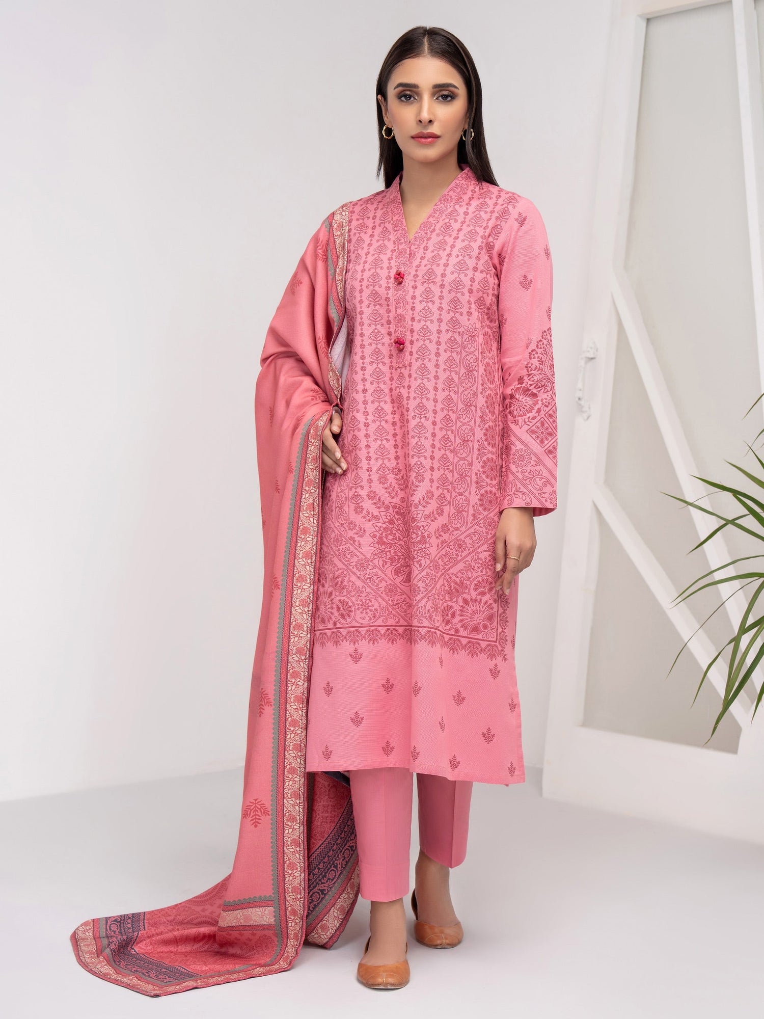 Limelight 3 Piece Custom Stitched Suit - Pink - LB288381