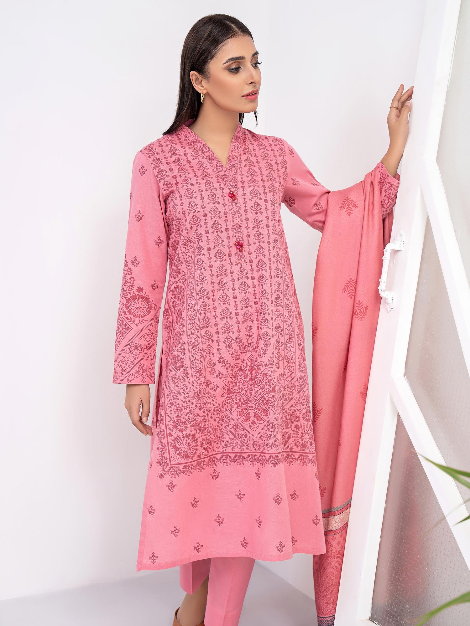 Libasco Limelight 3 Piece Custom Stitched Suit - Pink - LB288381