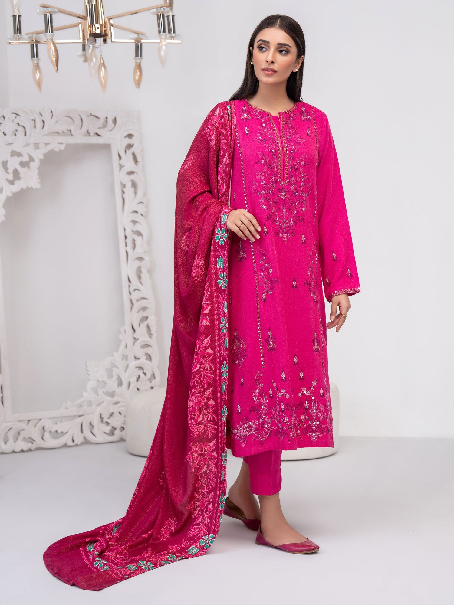 Limelight 3 Piece Custom Stitched Suit - Pink - LB288382