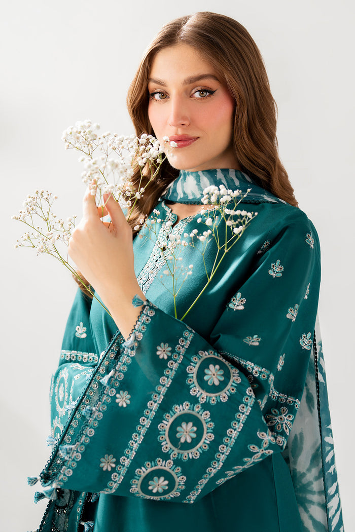 Jazmin 3 Piece Custom Stitched Suit - Green - LB31333