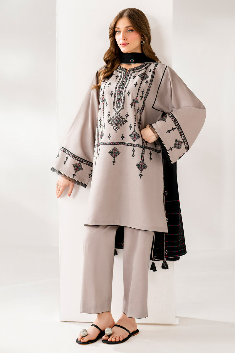 Jazmin 3 Piece Custom Stitched Suit - Off White - LB30646